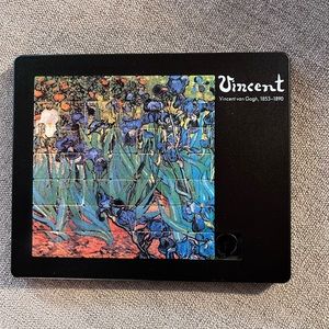 Vincent Van Gough Irises Vintage Slide Puzzle